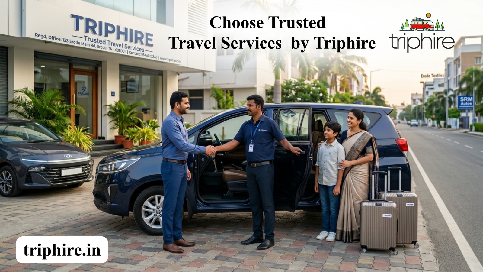 Trusted Car Rental in Erode: Choose Trusted Travel Services by Triphire