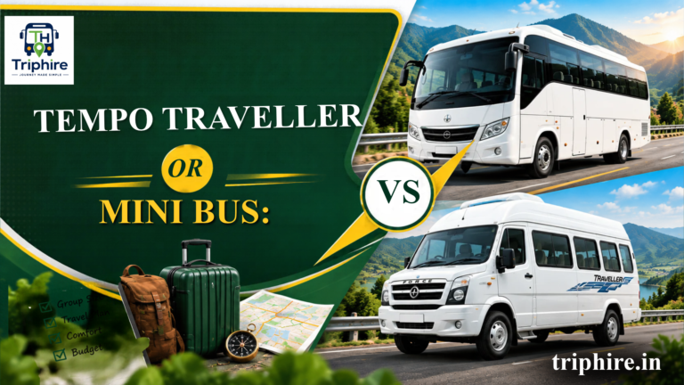 Tempo Traveller or Mini Bus